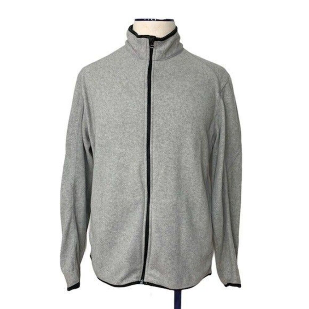 IZOD Fleece Full-Zip Gray Men’s Jacket L